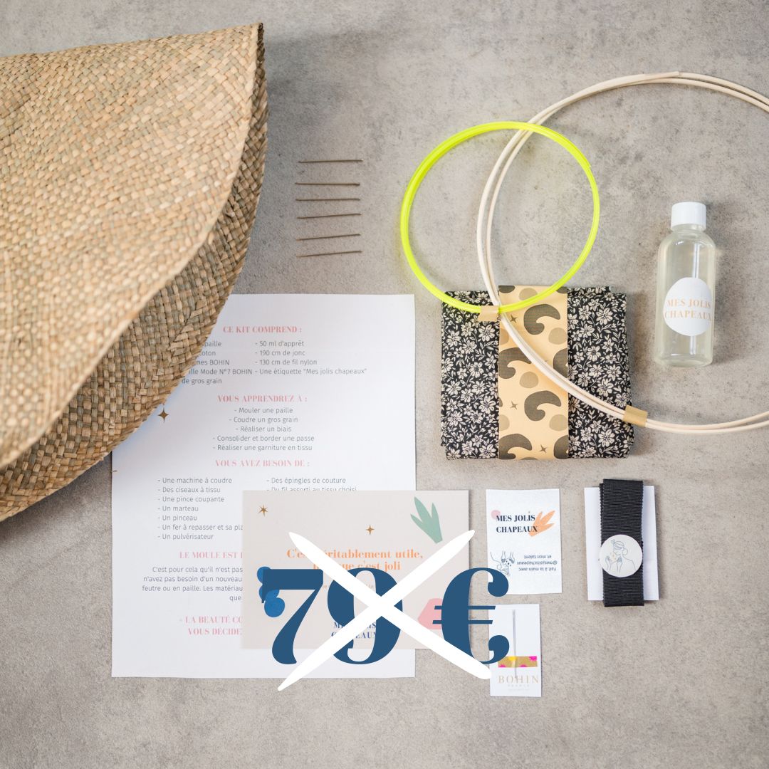 Kit capeline en paille promo11