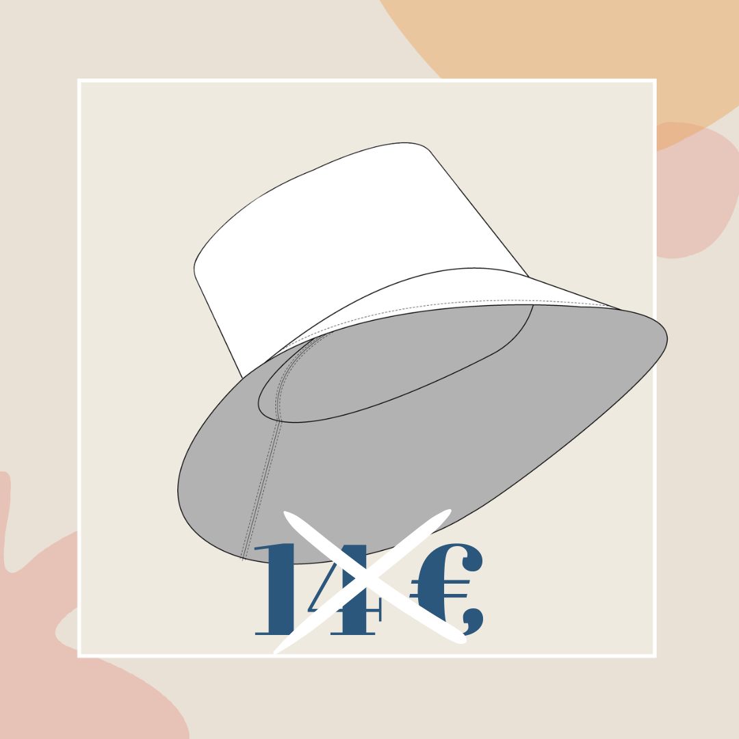 Patron de couture chapeau de plage/pluie promo22